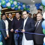 CEO Bahria Town, Ali Riaz Malik Sb inaugurating the first branch of escorts investment bank at Bahria Orchard.